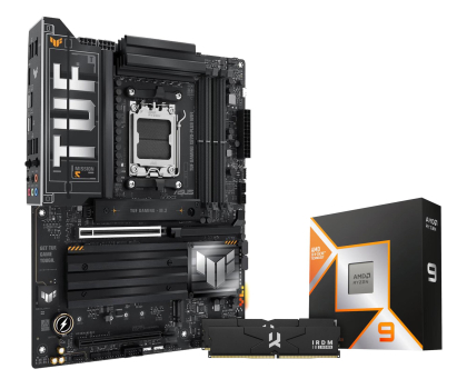 Zestaw podzespołów ASUS TUF GAMING X870-PLUS WIFI+Ryzen 9 9950X3D+32GB (2x16GB) 6000